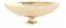 Gold Metal Compote Bowl – 11" Pedestal Vase for Floral Arrangements & Wedding Centerpieces